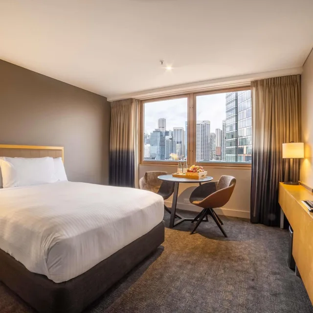 غرفة ديلوكس بسرير كوين بإطلالة على المدينة، Novotel Sydney On Darling Harbour 4/9