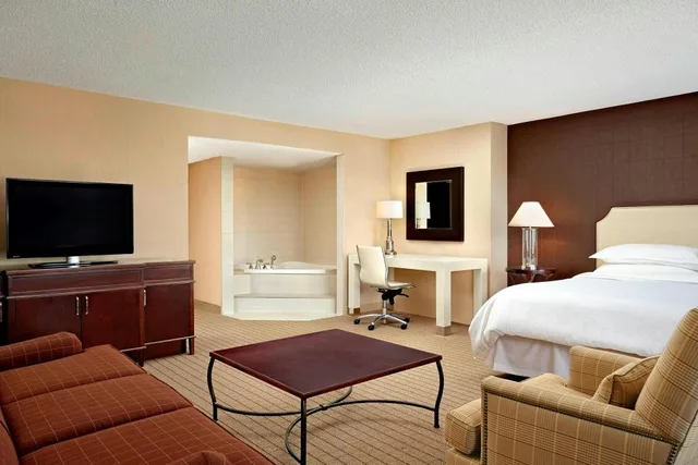 جناح كبير بسرير كينج بإطلالة على المرفأ مع أريكة، Sheraton Hotel Newfoundland 1/1