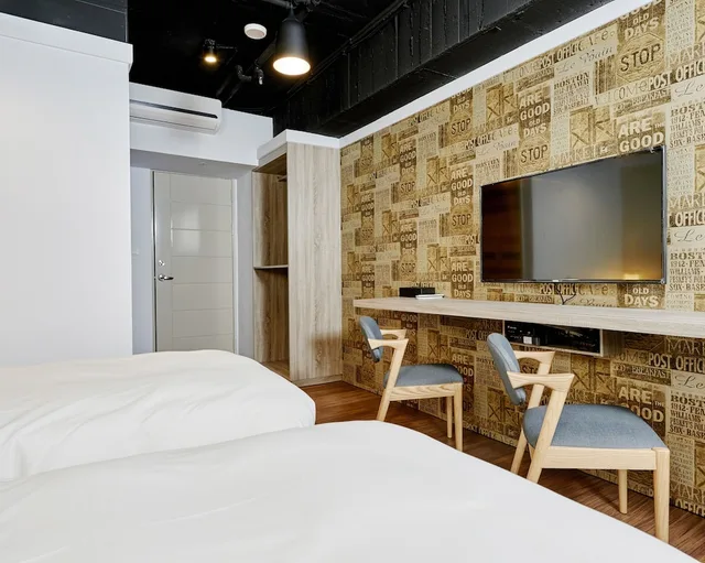 غرفة قياسية بسريرين منفصلين، Bon Hotel Taipei 4/5