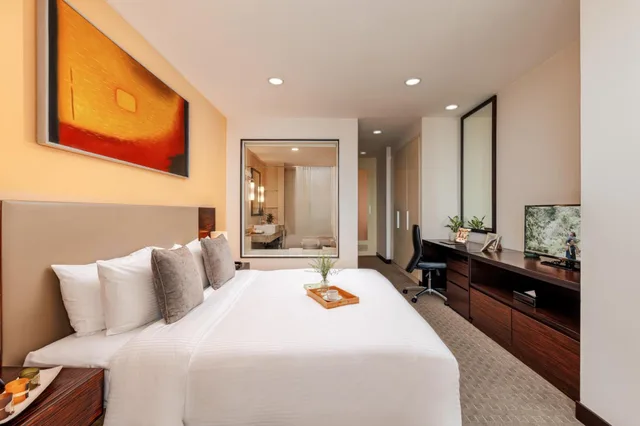 شقة ديلوكس بسرير كينج بغرفة نوم واحدة، SOMERSET HOA BINH HANOI 1/4