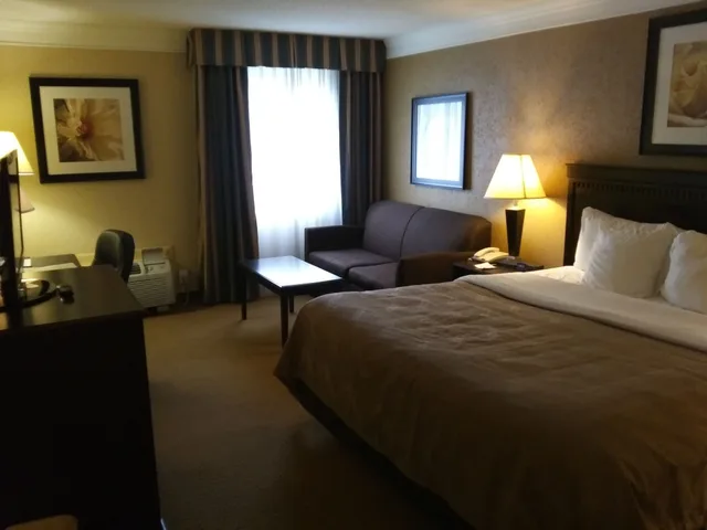 غرفة قياسية بسرير كينج مع أريكة، Quality Inn & Suites Syracuse Fairgrounds 2/10