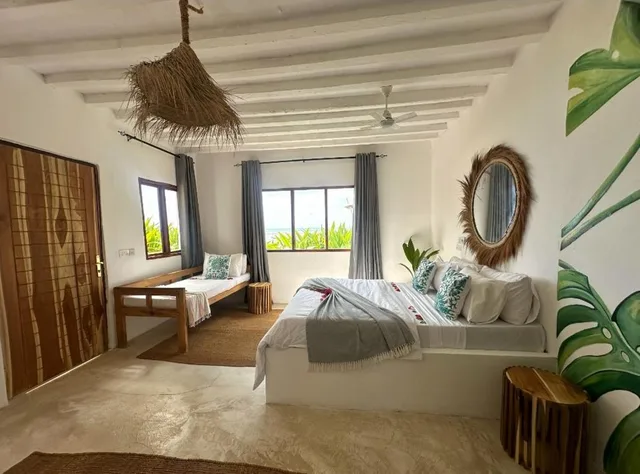 غرفة ديلوكس بسرير مزدوج مع سرير إضافي، Garden Beach Bungalows 9/10