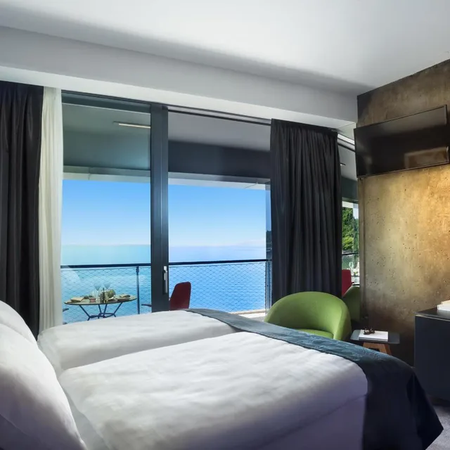 غرفة ديلوكس بسرير مزدوج أو سريرين منفصلين بإطلالة على البحر، Boutique & Design Hotel Navis 3/10