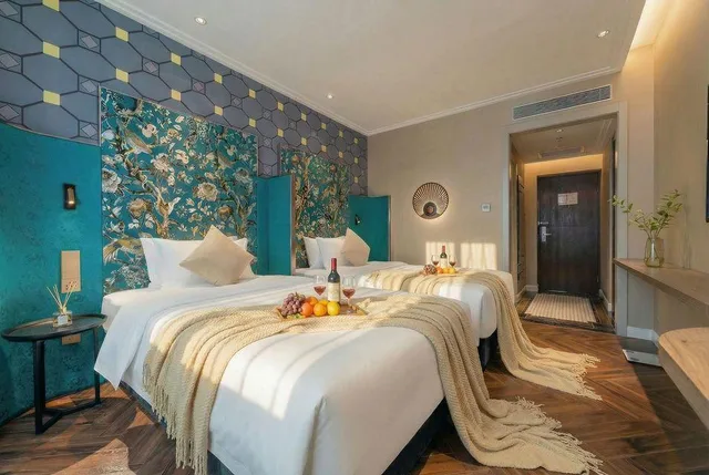 Elegant, Twin Beds، Jinjiang Metropolo Hotel (Ningbo Yinzhou Impression City Qianhu North Road Subway Station Store) 1/1