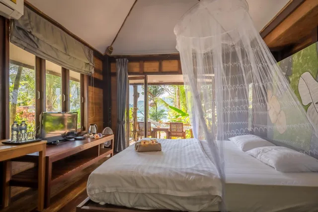 بنغل بسرير مزدوج بإطلالة على البحر، Koh Kood Resort 2/9