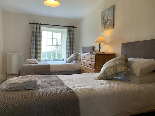 غرفة بسرير مزدوج أو سريرين منفصلين بحمام مشترك، Beech Hill House B & B 3/3