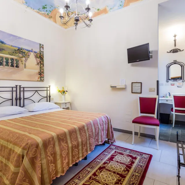 غرفة بسرير مزدوج أو سريرين منفصلين، Hotel Collodi 2/10