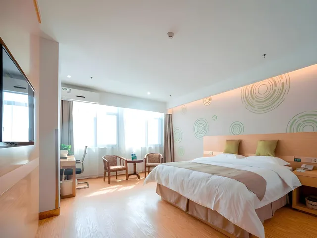 غرفة بإطلالة على الحديقة، GreenTree Inn Jiangsu Suzhou Zhangjiagang Tangshi Town Yangzi Road Express Hotel 1/1