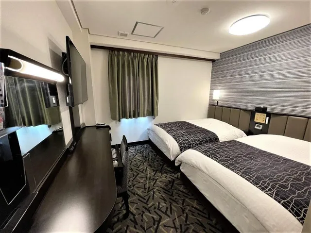 Room, 2 Double Beds, APA Hotel Hachioji Eki Nishi (ex Central Hotel Hachioji) 1/4