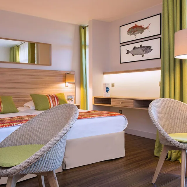 غرفة قياسية بسرير مزدوج، Hotel Vacances Bleues Delcloy 2/8