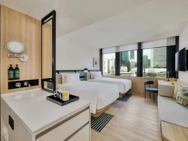 غرفة ديلوكس بسرير فردي، voco Bangkok Surawong by IHG 4/6