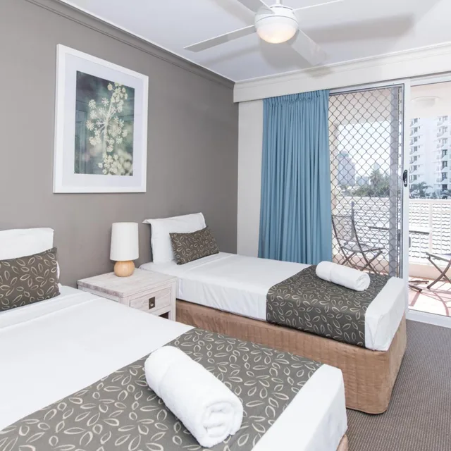 شقة بإطلالة على الحديقة بـ3 غرف نوم، La Grande Apartments Broadbeach 6/10
