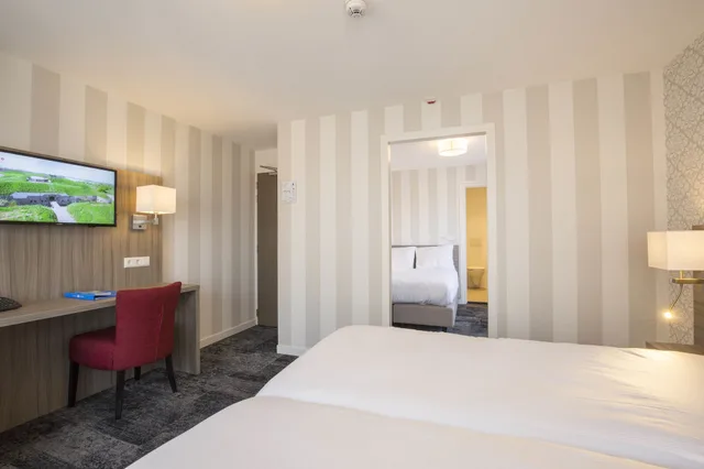غرفة عائلية بسرير كوين مع أريكة، Fletcher Hotel-Restaurant Middelburg 3/4