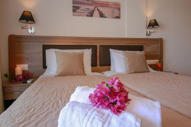 غرفة سوبيريور بسريرين منفصلين بإطلالة على البحر، Hotel Yannis Corfu 1/1