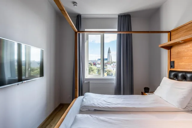 غرفة بسرير مزدوج بإطلالة على المدينة، Hotel Von 1/10