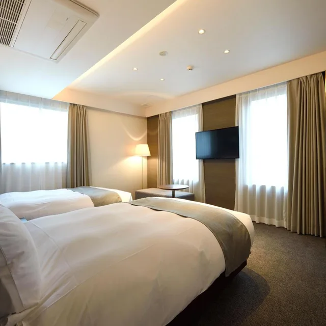 غرفة بسريرين منفصلين بحمام خاص، Yoin Hotel Kyoto Gion 2/7