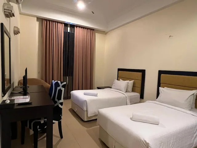 غرفة ديلوكس بسريرين منفصلين، Pantai Puteri Hotel Malacca 3/8