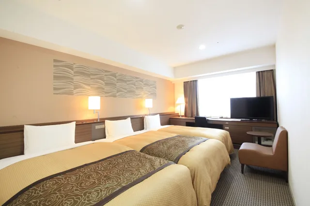 غرفة قياسية ثلاثية بثلاثة أسرّة، Vessel Inn Sapporo Nakajima Park 1/5
