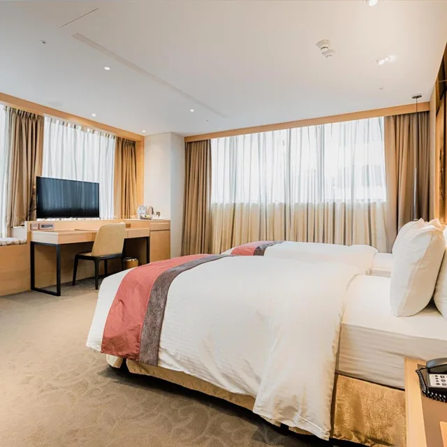 غرفة ديلوكس بسريرين منفصلين، Green World Hotel Grand Nanjing 1/7