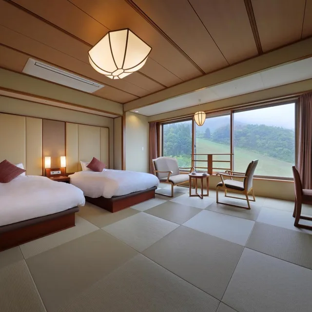 غرفة قياسية بسريرين منفصلين، Zao Kokusai Hotel 6/6