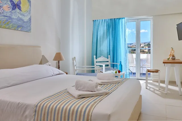 غرفة سوبيريور بسرير مزدوج أو سريرين منفصلين بإطلالة على الحديقة، Vasia Ormos Hotel - Adults Only 1/2