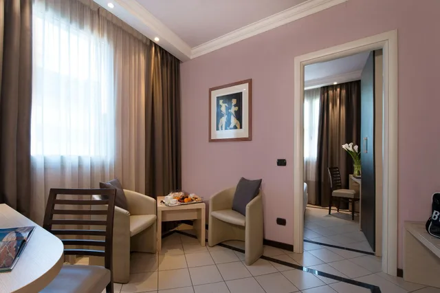 غرفة عائلية بسرير مزدوج، CDH Hotel La Spezia 2/5