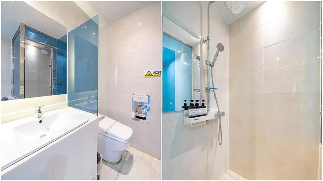 غرفة قياسية بسرير مزدوج بإطلالة على البحر، Hotel The One Yeosu 6/8