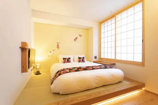 غرفة يابانية عصرية بسرير كوين، Hotel Kanazawa Zoushi 1/6