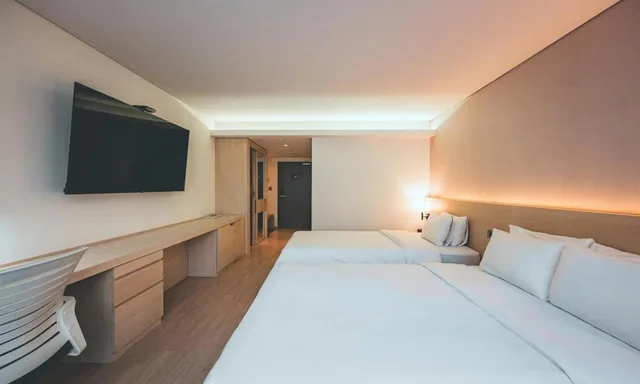 غرفة قياسية بسريرين منفصلين، Wonju Citi Hotel 2/7
