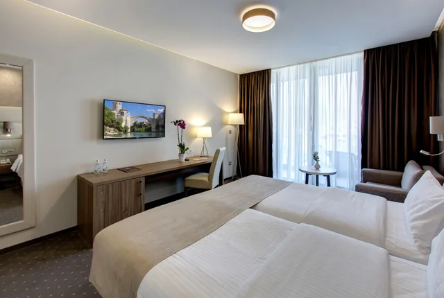غرفة ديلوكس بسريرين منفصلين بشرفة، Eden Hotel and Spa 2/10