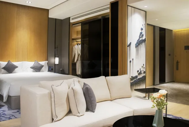 غرفة ديلوكس بسرير كينج، Kempinski Residences Guangzhou 5/10