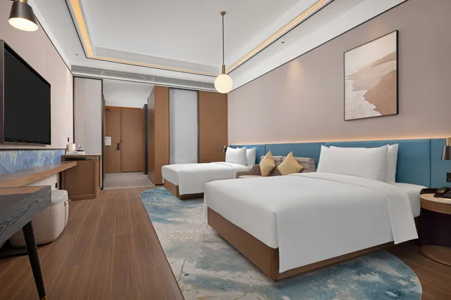 غرفة ديلوكس بسريرين منفصلين، Hilton Garden Inn Urumqi Exhibition Center 5/5