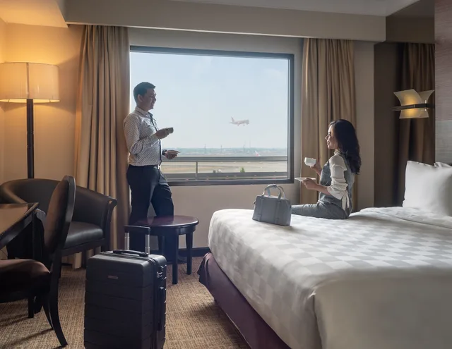 غرفة ديلوكس بسريرين منفصلين، Jakarta Airport Hotel 3/4