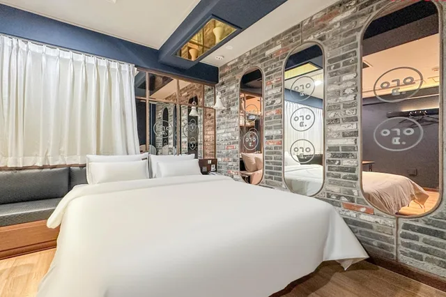 غرفة بسرير كينج، Hotel Yeogiuhtte Gwangju Ha Nam 1/2