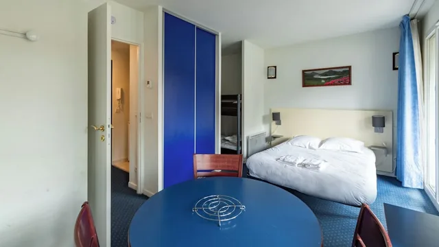 استوديو بسرير بطابقين مع أريكة، Residence Appart Vacances Pyrenees 2000 1/3