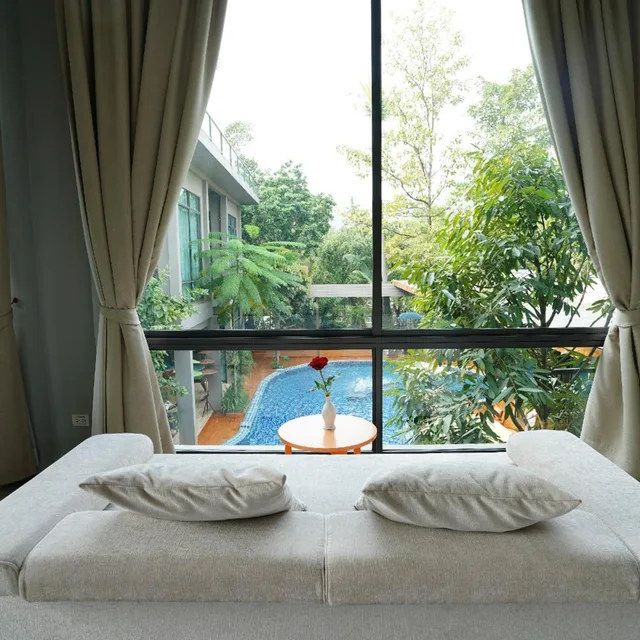 غرفة ديلوكس بسرير مزدوج أو سريرين منفصلين، Tree Scape Retreat Resort 10/10