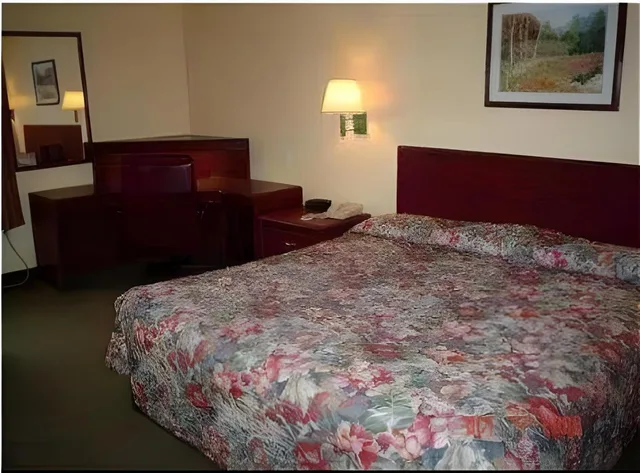 غرفة بسرير كينج بمطبخ صغير، Country Hearth Inn Suites Union City Atlanta 1/1