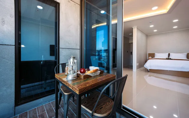 غرفة بسرير مزدوج، Yeosu Paradise Spa Pension 3/3