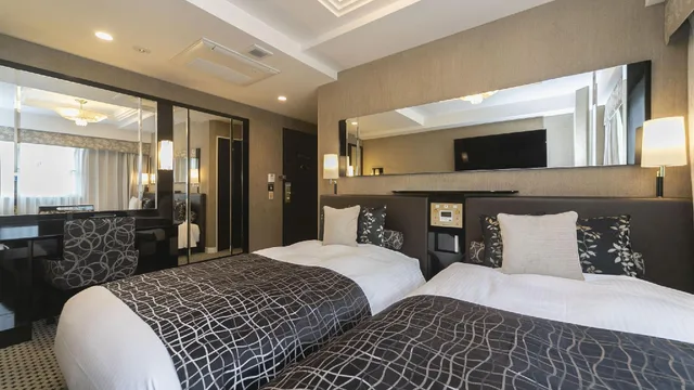 غرفة ديلوكس بسريرين منفصلين، APA Hotel Kyoto Ekikita 2/2