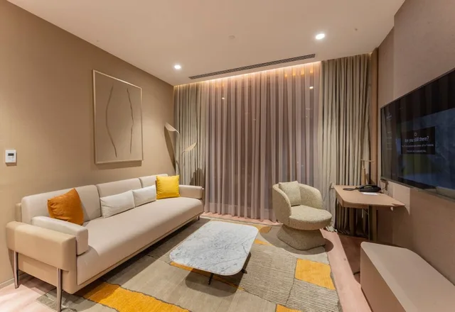 شقة بسرير كينج بإطلالة على المدينة بغرفة نوم واحدة مع أريكة، Marriott Executive Apartments Antalya 2/8