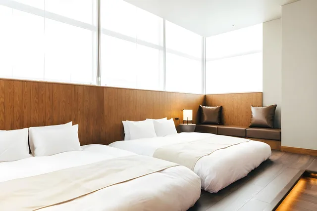 غرفة بسريرين كينج بشرفة، Hotel Karuizawa Cross 2/2