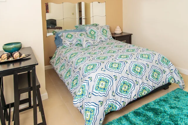 Junior, Apartment, Queen Bed, City View, Courtyard Area, Skyview Manor Guest Apartments 3/4