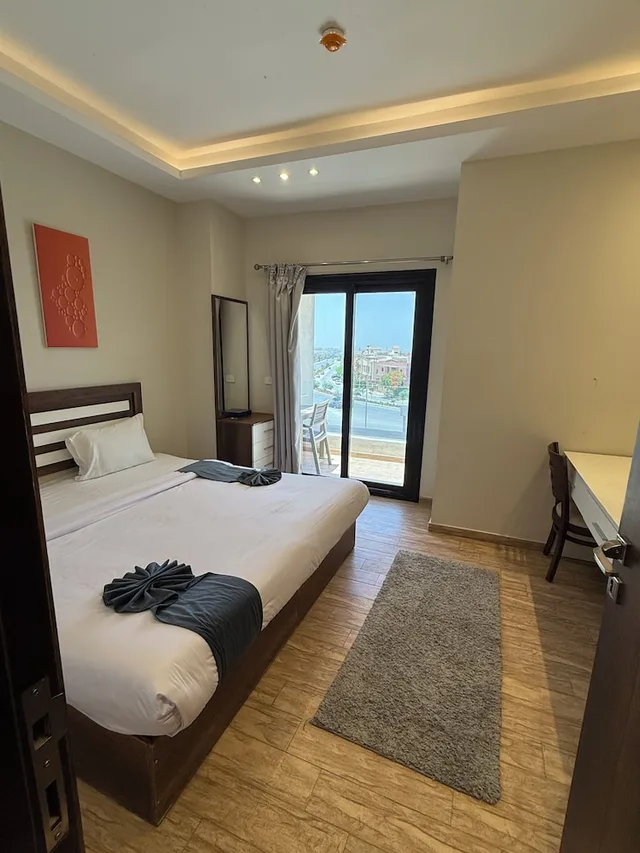 جناح جونيور بسرير مزدوج بشرفة، Royal Inn Residence New Cairo 2/4