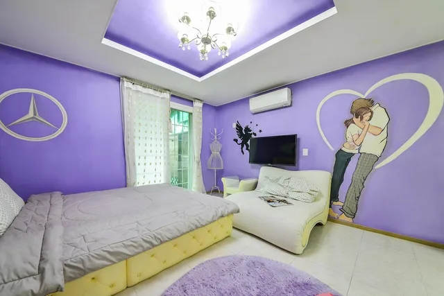 غرفة أساسية بسرير كوين بشرفة بغرفة نوم واحدة، Gapyeong Ashley Pension 2/3