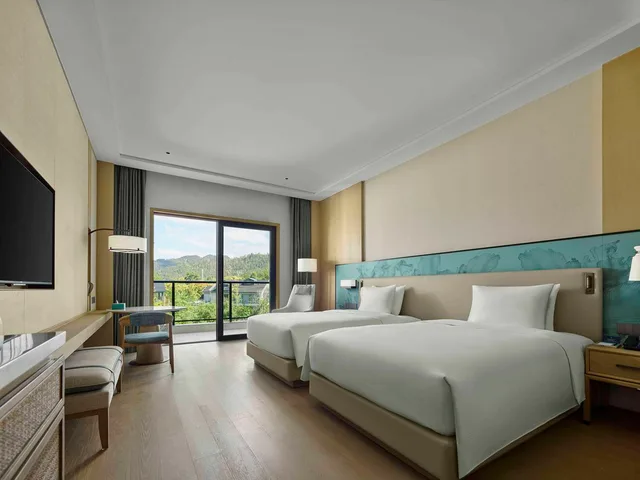 غرفة بسريرين منفصلين، DoubleTree by Hilton Taizhou Shenxianju 1/5