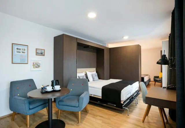 غرفة عائلية بسرير فردي، JUFA Hotel Hamburg HafenCity 3/7