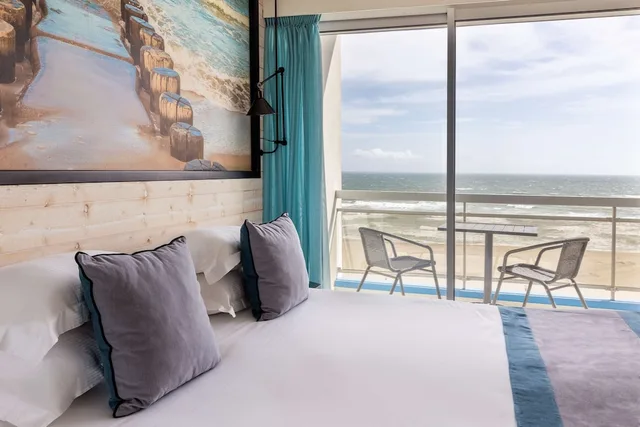 غرفة سوبيريور بسرير كينج بإطلالة على البحر، Best Western Plus Hotel Canet-Plage 8/10