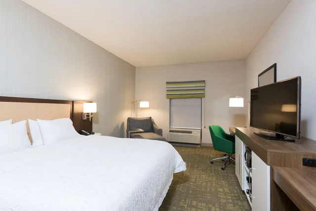 غرفة بسرير كينج مع أريكة، Hampton Inn & Suites East Lansing Okemos 1/3