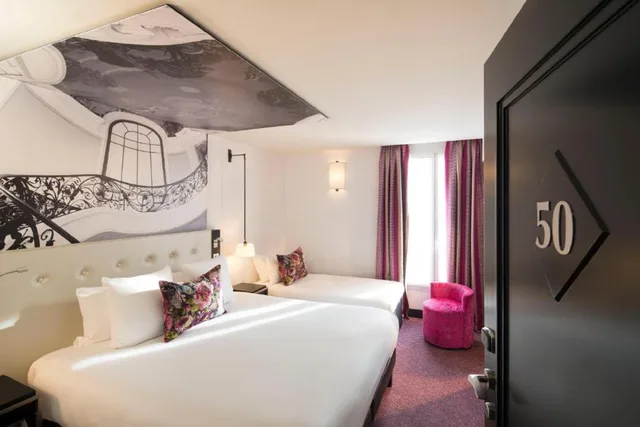 غرفة ديلوكس بسرير مزدوج، Hotel Gustave 1/4