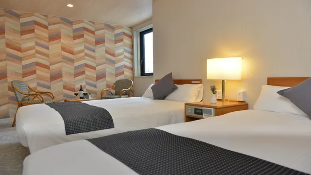 Semi Room, 2 Semi Double Beds، Hotel New Gaea Itoshima 2/3